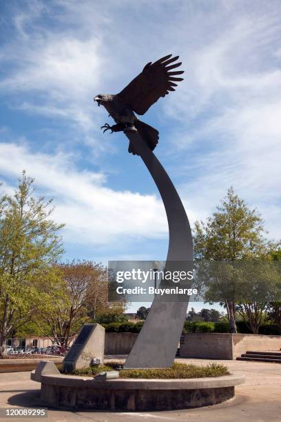 Eagle statue on the Auburn University campus, Auburn, Alabama, 2010.