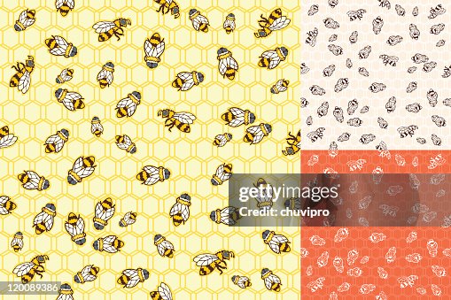 Bees pattern Bees pattern