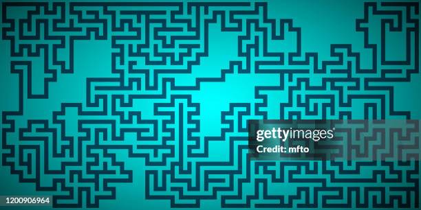 blue background - simple maze stock illustrations