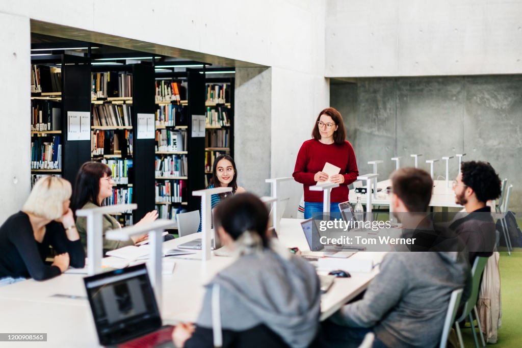 Group Seminar In Public Library