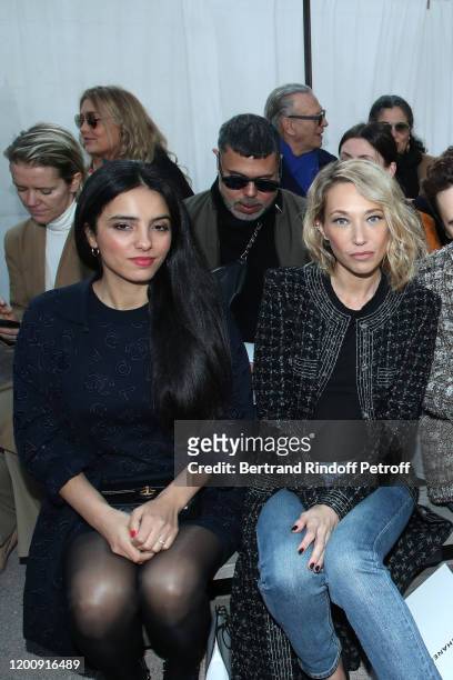 Hafsia Herzi and Laura Smet attend the Chanel Haute Couture Spring/Summer 2020 show as part of Paris Fashion Week on January 21, 2020 in Paris,...