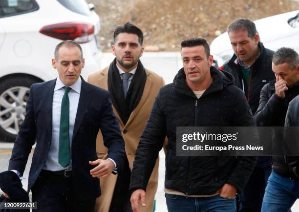 The property owner of Totalan, David Serrano , is seen arriving to the Malaga City of Justice with his lawyer Antonio Flores where the oral hearing...