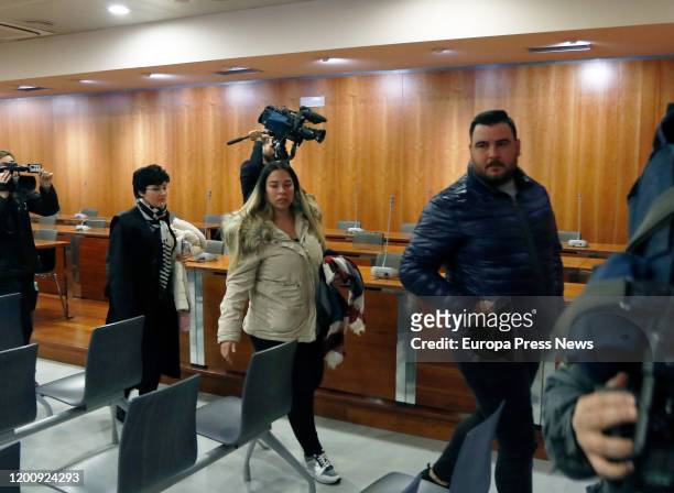 Julen Rosello's parents, Victoria Garcia and Jose Rosello , are seen arriving to the Malaga City of Justice where the oral hearing against the...