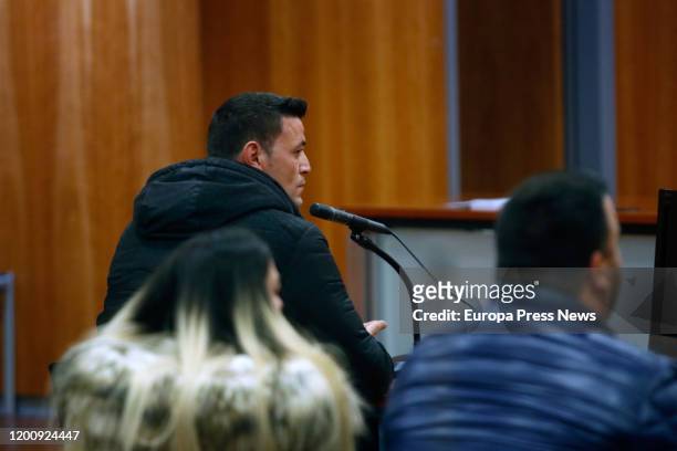 The property owner of Totalan, David Serrano, is seen declaring at the Malaga City of Justice where the oral hearing is taking place on January 21,...