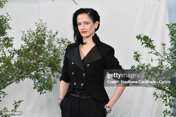 Eva Green attends the Chanel Haute Couture Spring/Summer 2020 show as part of Paris Fashion Week at Grand Palais on January 21, 2020 in Paris, France.