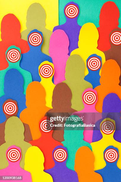 men targeted - headshot backdrop stock illustrations