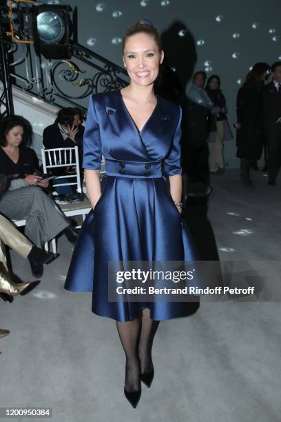 Lilou Fogli attends the Alexis Mabille Haute Couture Spring/Summer 2020 show as part of Paris Fashion Week on January 21, 2020 in Paris, France.