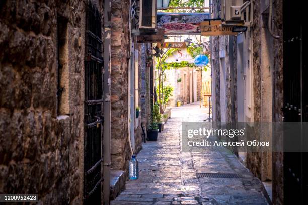 the old town of budva, montenegro - budva stock pictures, royalty-free photos & images