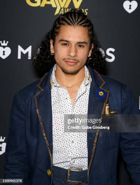 Adult film actor Armond Rizzo attends the 2020 GayVN Awards show at The Joint inside the Hard Rock Hotel & Casino on January 20, 2020 in Las Vegas,...