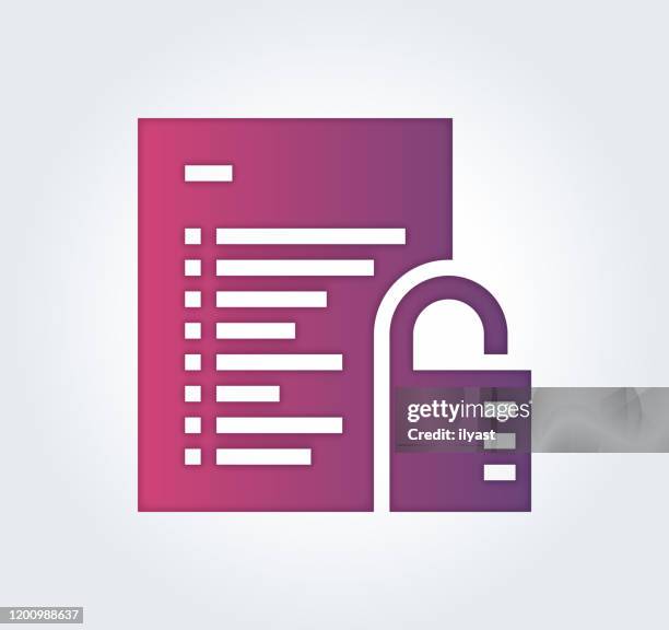 encrypted analytics gradient & fill color icon design - finance graph techno stock illustrations