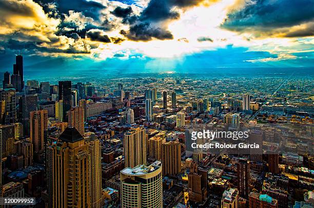 chicago downtown - rolour garcia stock pictures, royalty-free photos & images