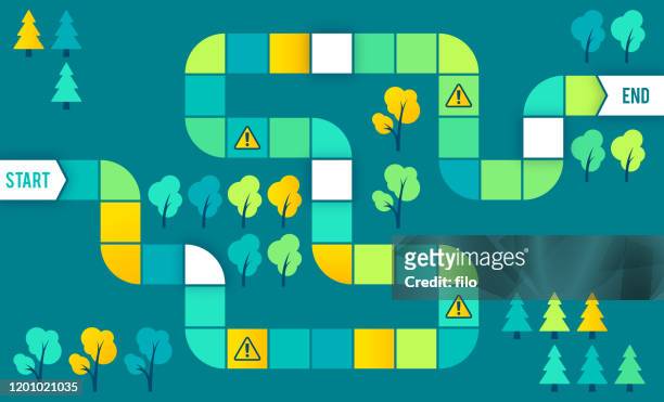 maze board game puzzle steps process - footpath stock illustrations