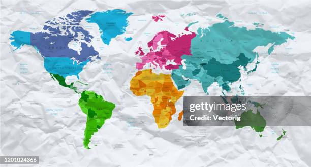 World Map Folded Photos and Premium High Res Pictures - Getty Images