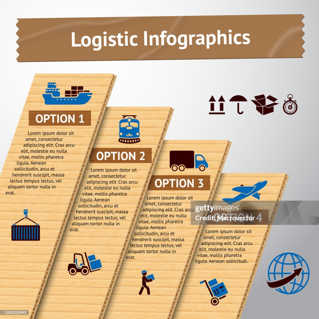 Logistics Data Graphics Logistic Infographic Template High-Res Vector Graphic - Getty Images