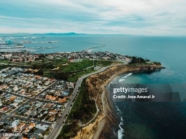 san pedro coast line - san pedro los angeles stock pictures, royalty-free photos & images