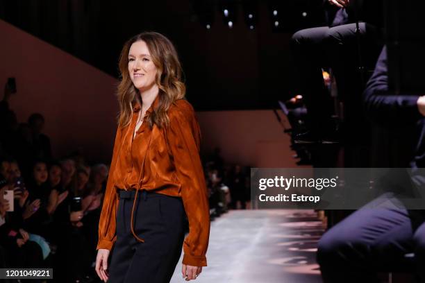 France – January 21: Fashion designer Clare Waight Keller during the Givenchy Haute Couture Spring/Summer 2020 show as part of Paris Fashion Week on...