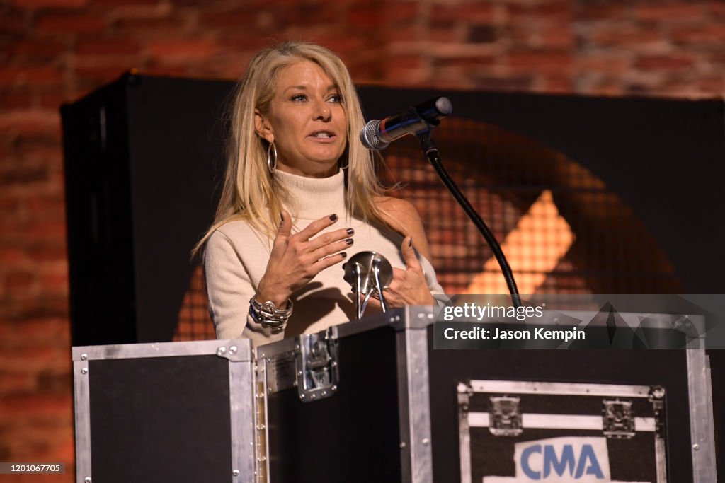 Jill Trunnell speaks onstage at the 2019 CMA Touring Awards at... News