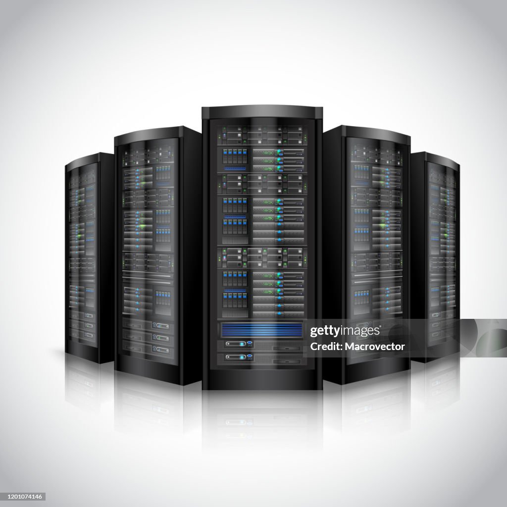 Data Set Server Network Servers Set High-Res Vector Graphic - Getty Images