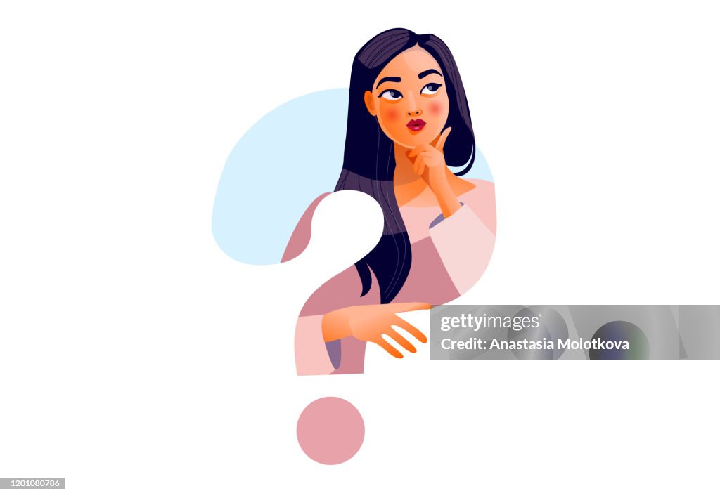 Problem Thinking Girl Thinking Girl Beautiful Face Doubts Problems Thoughts Emotions Curious ...