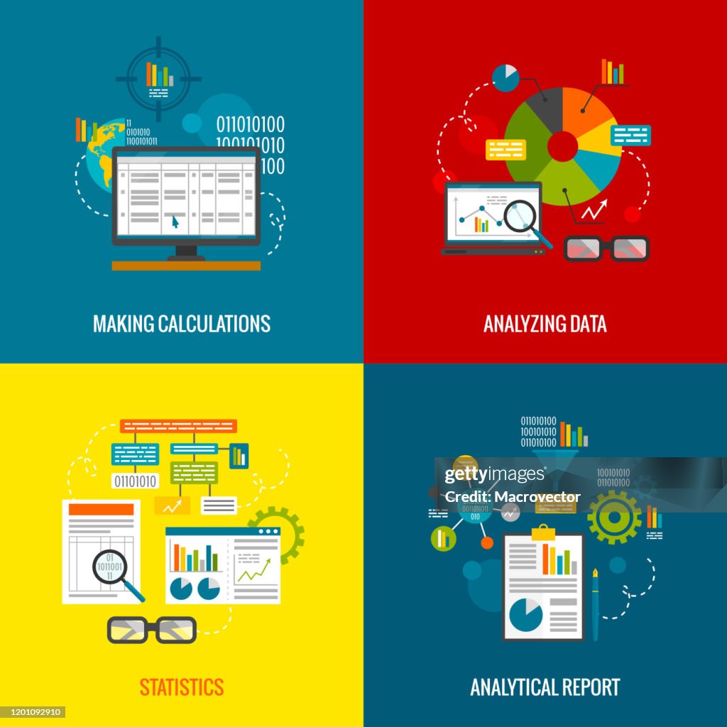 Data Analytics Simple Picture Data Analytics Flat High-Res Vector Graphic - Getty Images