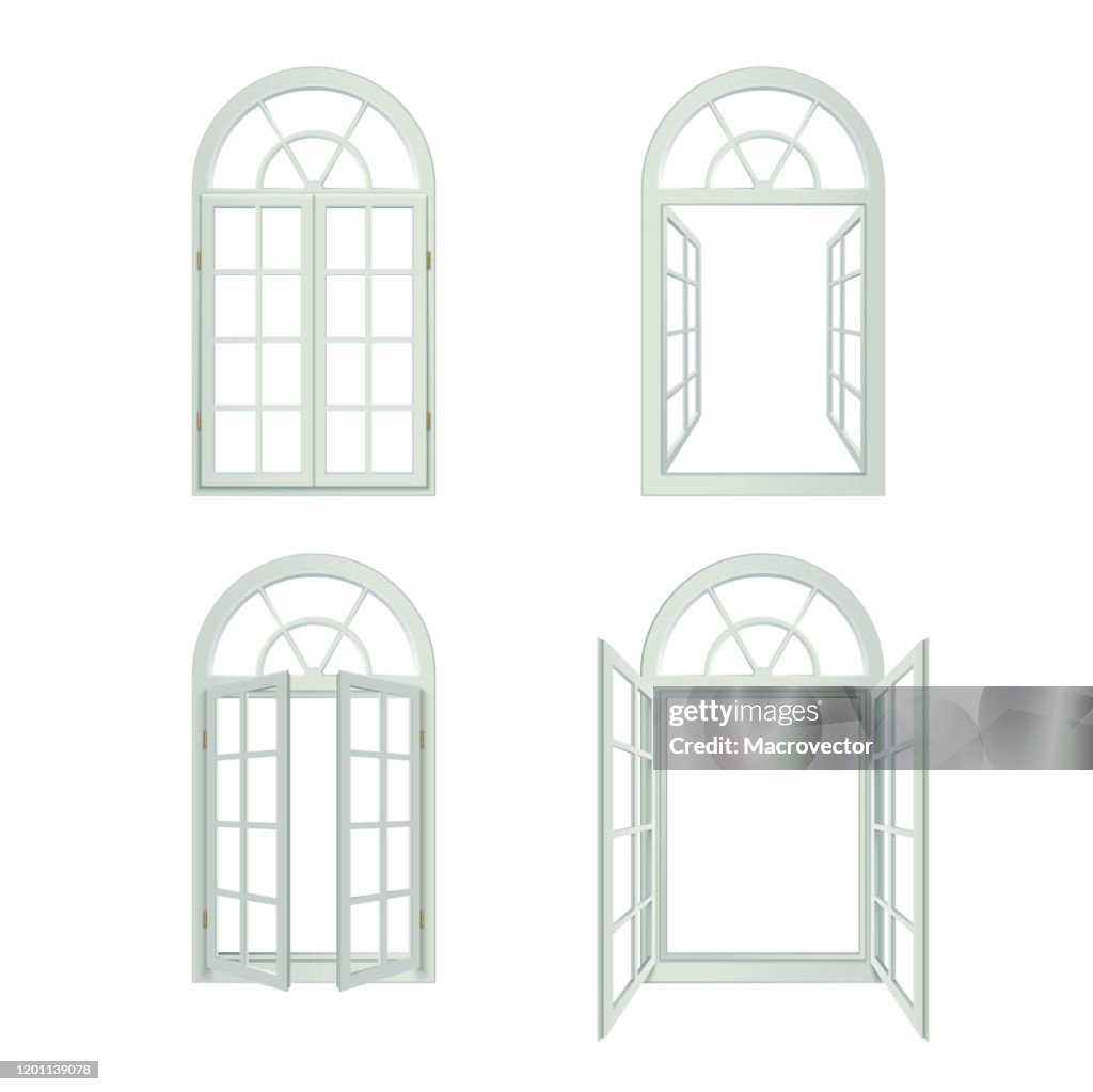 Arched Windows Realistic High-Res Vector Graphic - Getty Images