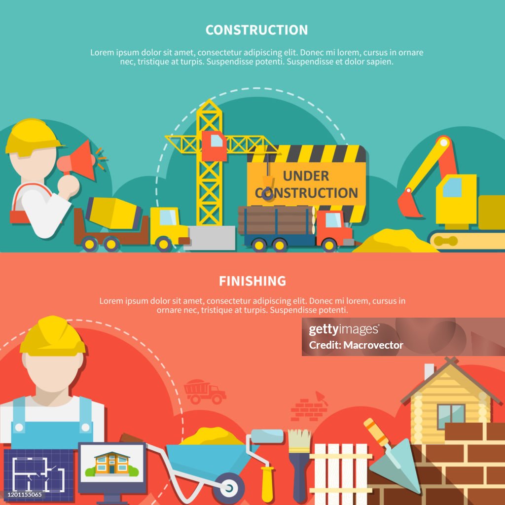 Construction Simple Graphics Construction High-Res Vector Graphic - Getty Images