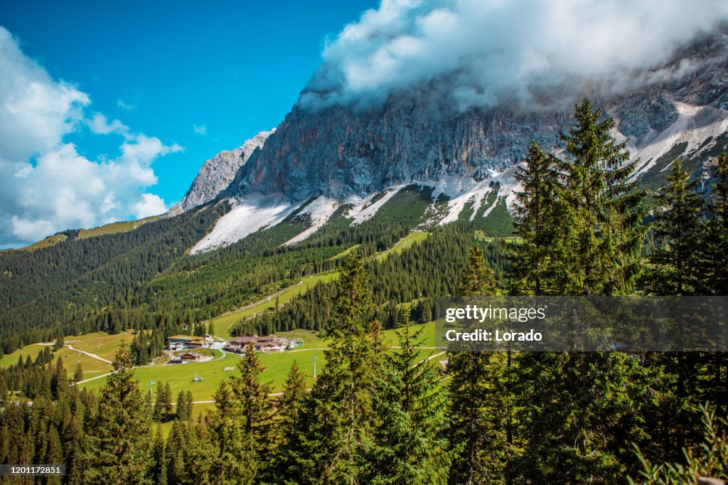 Beautiful Austrian countryside landscape view