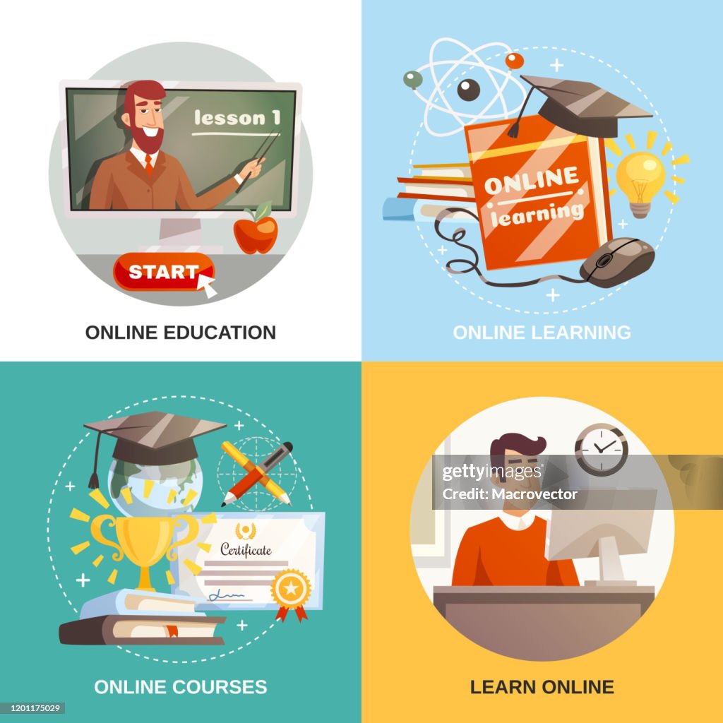 Elearning Graphics Elearning Concept High-Res Vector Graphic - Getty Images