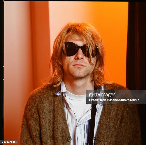 Kurt Cobain of Nirvana, portrait during an interview in Roppongi Prince Hotel, Tokyo, Japan, 18th February 1992.