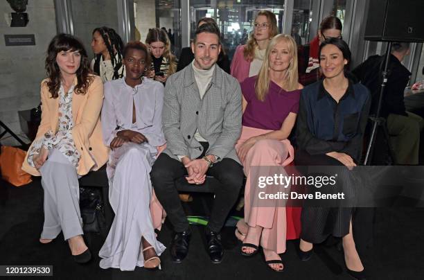 Michele Hicks, Sheila Atim, Dr Peter McQuillan, Joely Richardson and Sian Clifford attend the Roland Mouret show during London Fashion Week February...