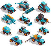 agricultural machines isometric