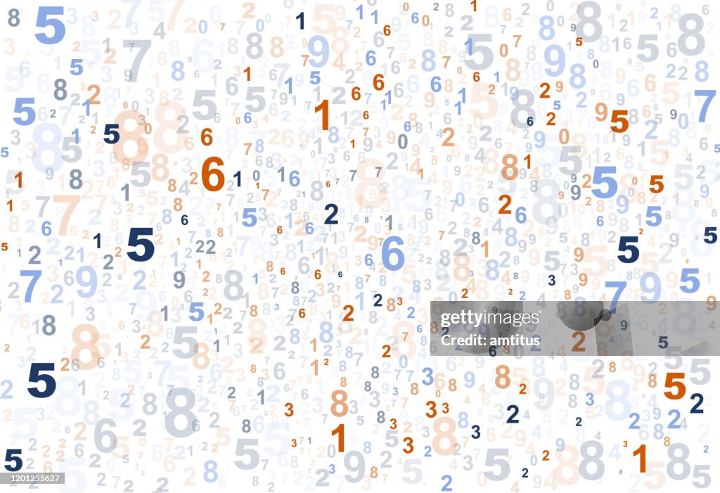 Colorful numbers pattern