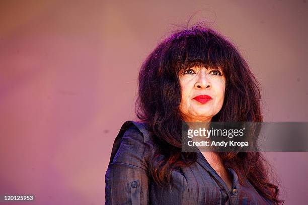 Ronnie Spector performs at "Ponderosa Stomp: She's Got The Power" during the 2011 Lincoln Center Out of Doors at Damrosch Park Bandshell on July 30,...