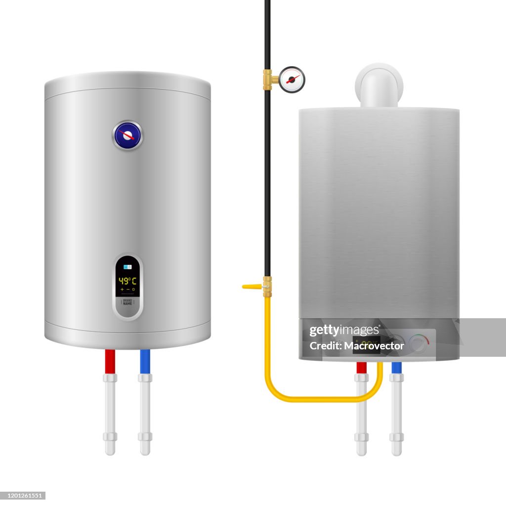 Boiler Example Graphics Realistic Water Heater Boiler High-Res Vector Graphic - Getty Images