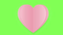 Valentines Day Love Heart Animation Seamless Loop Green Screen Background  High-Res Stock Video Footage - Getty Images