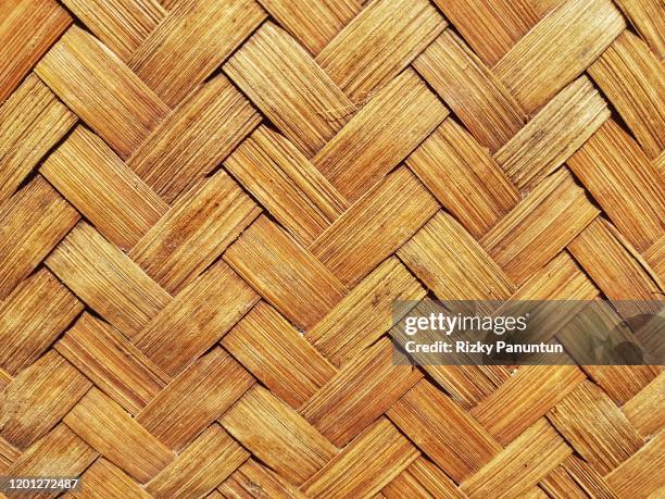 full frame shot of woven bamboo - bamboo flooring stock pictures, royalty-free photos & images