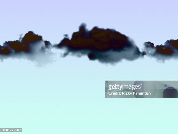 black clouds on sky - digitaal samengesteld beeld stockfoto's en -beelden
