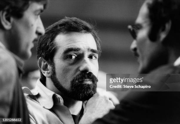 View of American director Martin Scorsese on the set of his film 'The King of Comedy,' New York, 1981.