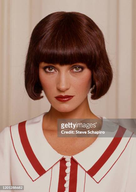 Portrait of English-born American actress Jane Seymour in costume for her role in the television mini-series 'The Sun Also Rises' , 1984.