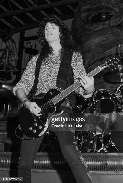 Kiss guitarist Bruce Kulick performs at the Allentown Fairgrounds on June 27 in Allentown, Pennsylvania.