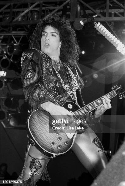 Kiss guitarist Paul Stanley performs at the Allentown Fairgrounds on June 27 in Allentown, Pennsylvania.
