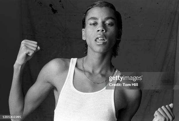 RuPaul Charles is photographed at a photo studio on October 27, 1979 in Atlanta, Georgia.