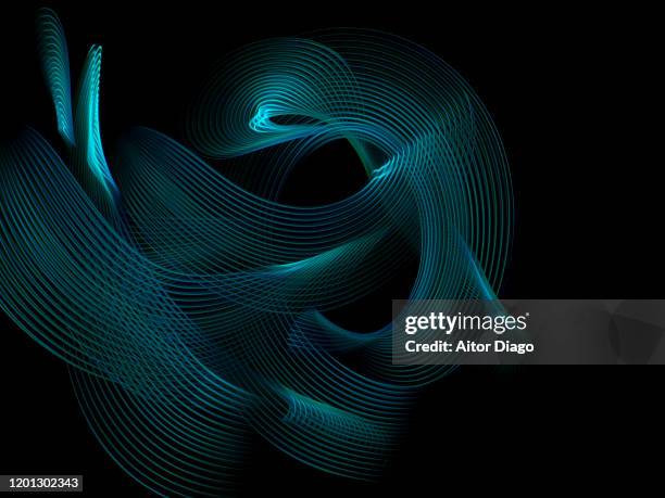 concept of harmony and balance. lines forming a with a harmonic structure with a black background. - art for social justice stock pictures, royalty-free photos & images