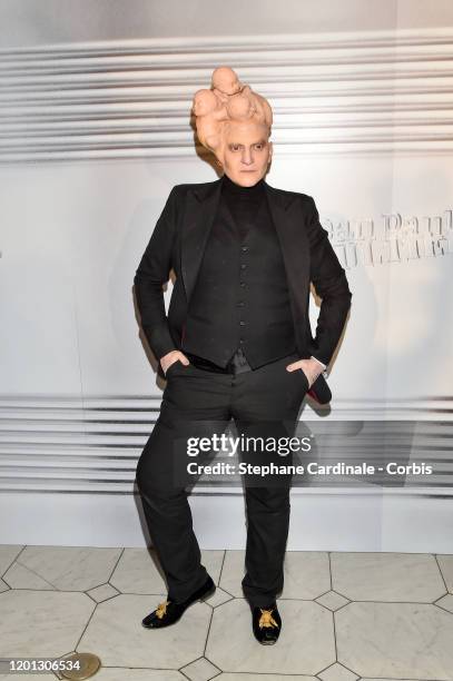 Ali Mahdavi attends the Jean-Paul Gaultier Haute Couture Spring/Summer 2020 show as part of Paris Fashion Week at Theatre Du Chatelet on January 22,...