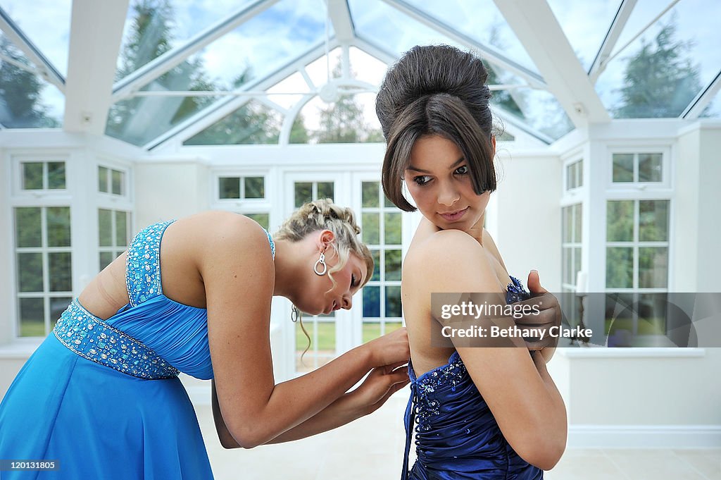 Students Participate In Their School's Final Year Prom Dance