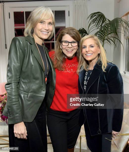 Dean of the USC Annenberg School for Communication and Journalism Willow Bay, Dr. Stacy Smith, and Spotify Chief Content Officer Dawn Ostroff attend...