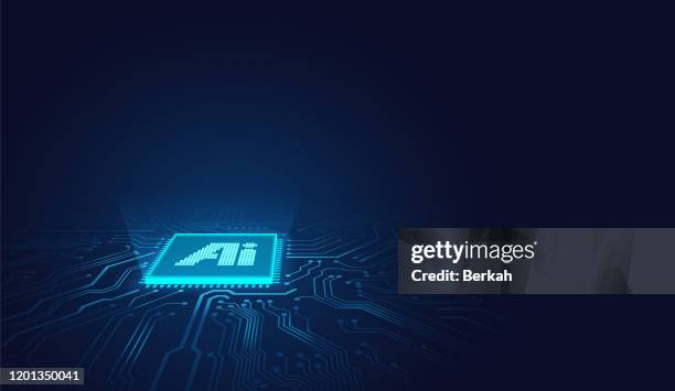 ai chipset - artificial intelligence logo stock pictures, royalty-free photos & images