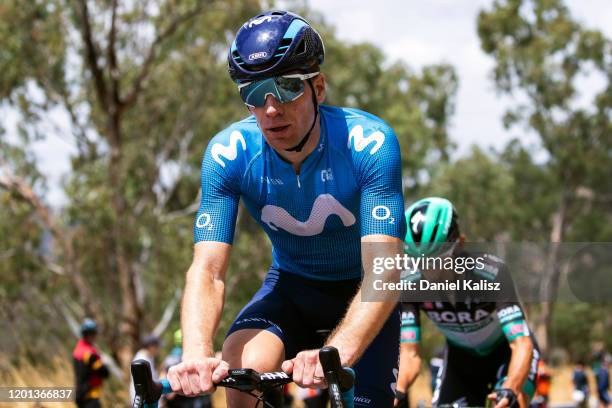 Jurgen Roelandts of Belgium and Movistar Team / during the 22nd Santos Tour Down Under 2020, Stage 3 a 131km stage from Unley to Paracombe 416m / TDU...