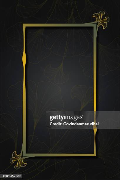 luxury wedding invitation and greeting card - golden wedding card background stock illustrations