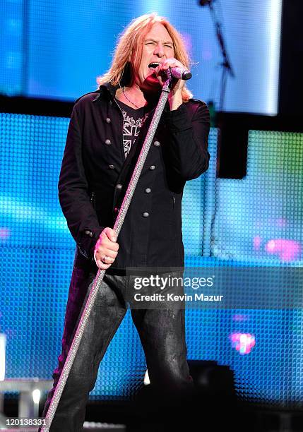 Joe Elliott of Def Leppard performs at Nikon at Jones Beach Theater on July 30, 2011 in Wantagh, New York.